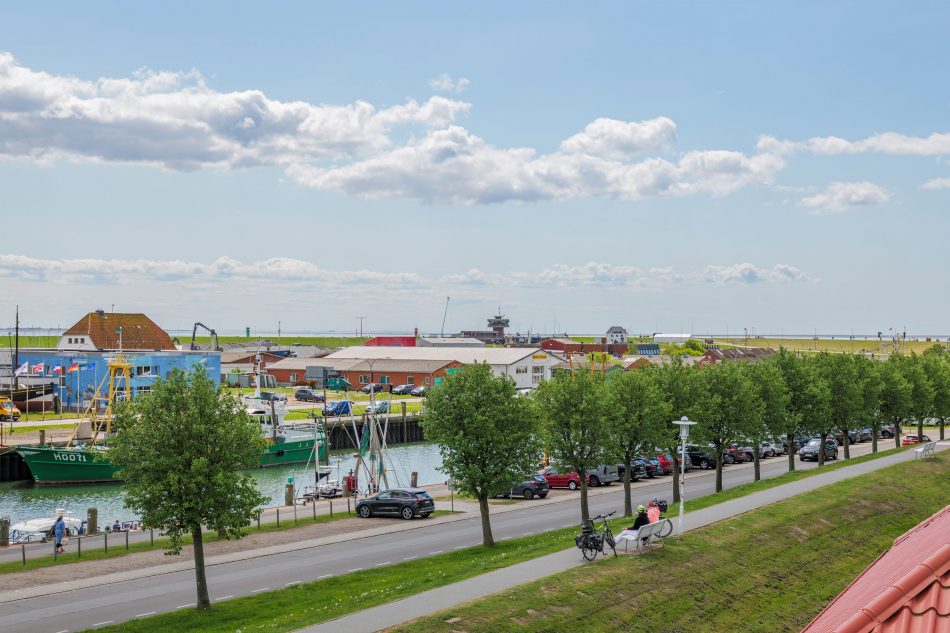 Dachterasse mit Hafenblick